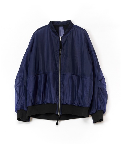 AULA AILA（アウラアイラ）の「3WAYリバーシブルシアーブルゾン（ブルゾン・レディース・ライトブルー/ブラック/グレー・0）」の4枚目の写真