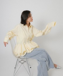 Floran | フリルヘムタックシャツ(シャツ/ブラウス)