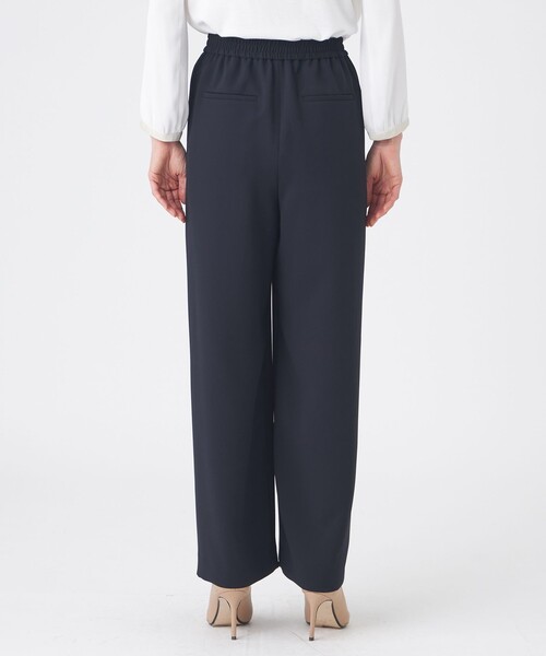 TRANS WORK（トランスワーク）の「【L】【ウォッシャブル】ソフトダブルクロスパンツ（その他パンツ・レディース・チャコールグレー/ネイビー・44/46）」の10枚目の写真