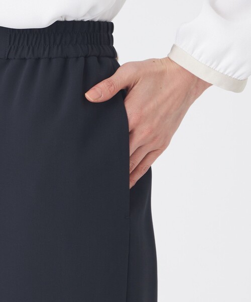 TRANS WORK（トランスワーク）の「【L】【ウォッシャブル】ソフトダブルクロスパンツ（その他パンツ・レディース・チャコールグレー/ネイビー・44/46）」の11枚目の写真