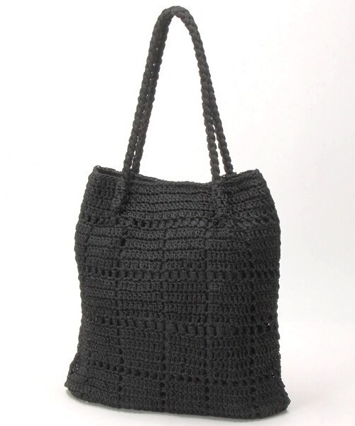 CACHELLIE（カシェリエ）の「KNIT TOTE / M（トートバッグ・レディース・ベージュ/ブラック・FREE）」の3枚目の写真