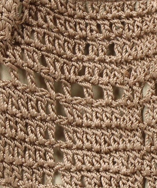 CACHELLIE（カシェリエ）の「KNIT TOTE / M（トートバッグ・レディース・ベージュ/ブラック・FREE）」の6枚目の写真