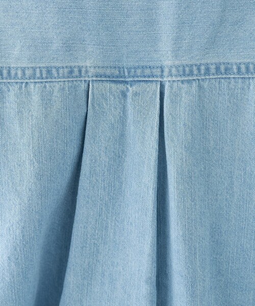 collex(コレックス)の「ライトオンスデニムシャツ(シャツ/ブラウス・レディース・ネイビー/ライトブルー・フリー)」の10枚目の写真