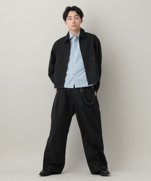 RAGEBLUE（レイジブルー）の「TC Duck Zip Short Worker Jaket/ジップショートワークジャケット【セットアップ対応】（ブルゾン・メンズ・ライトグリーン/ホワイト/ブラック・MEDIUM/LARGE）」の10枚目の写真