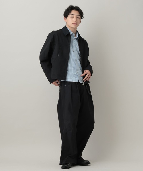 RAGEBLUE（レイジブルー）の「TC Duck Zip Short Worker Jaket/ジップショートワークジャケット【セットアップ対応】（ブルゾン・メンズ・ライトグリーン/ホワイト/ブラック・MEDIUM/LARGE）」の12枚目の写真