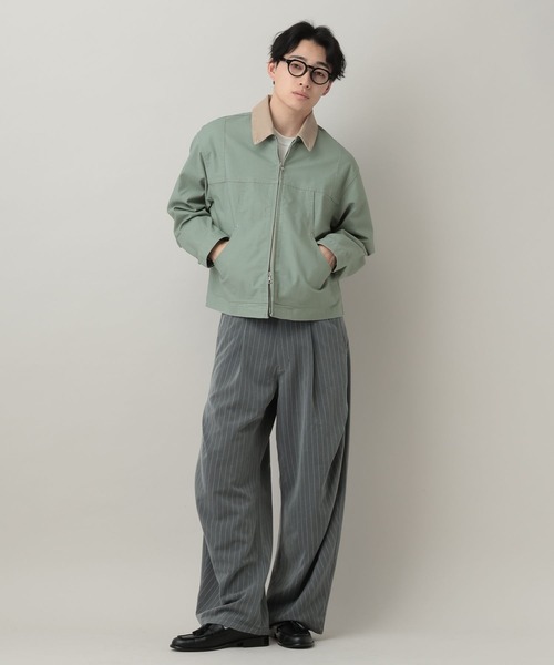 RAGEBLUE（レイジブルー）の「TC Duck Zip Short Worker Jaket/ジップショートワークジャケット【セットアップ対応】（ブルゾン・メンズ・ライトグリーン/ホワイト/ブラック・MEDIUM/LARGE）」の18枚目の写真