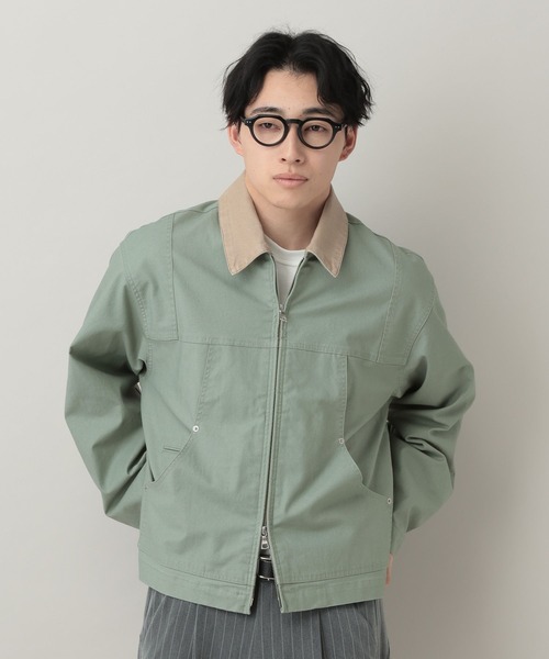 RAGEBLUE（レイジブルー）の「TC Duck Zip Short Worker Jaket/ジップショートワークジャケット【セットアップ対応】（ブルゾン・メンズ・ライトグリーン/ホワイト/ブラック・MEDIUM/LARGE）」の19枚目の写真