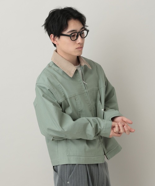 RAGEBLUE（レイジブルー）の「TC Duck Zip Short Worker Jaket/ジップショートワークジャケット【セットアップ対応】（ブルゾン・メンズ・ライトグリーン/ホワイト/ブラック・MEDIUM/LARGE）」の20枚目の写真