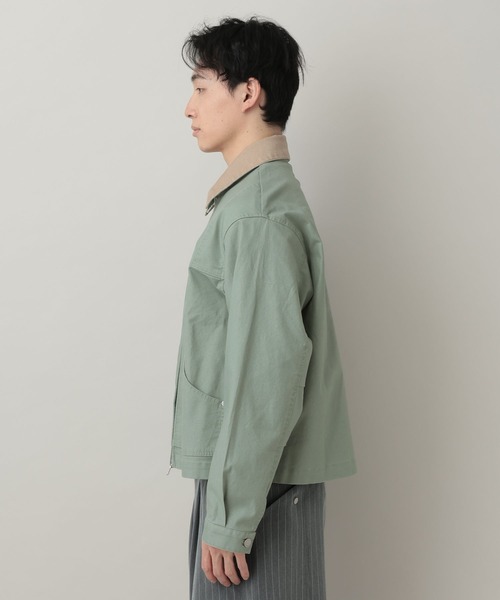 RAGEBLUE（レイジブルー）の「TC Duck Zip Short Worker Jaket/ジップショートワークジャケット【セットアップ対応】（ブルゾン・メンズ・ライトグリーン/ホワイト/ブラック・MEDIUM/LARGE）」の22枚目の写真