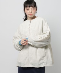 niko and... | 袖ぽわっと刺繍ブルゾン(ブルゾン)