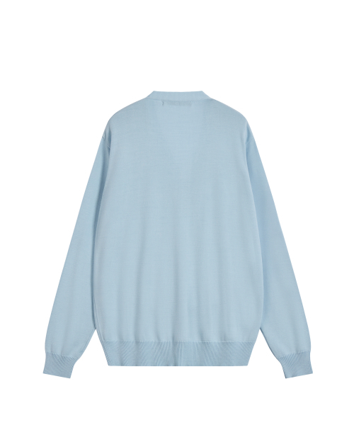 Rest&Recreation(レストアンドレクリエーション)の「LOOSE FIT KNIT CARDIGAN - SKY BLUE(カーディガン/ボレロ・メンズ・その他・ONE)」の4枚目の写真