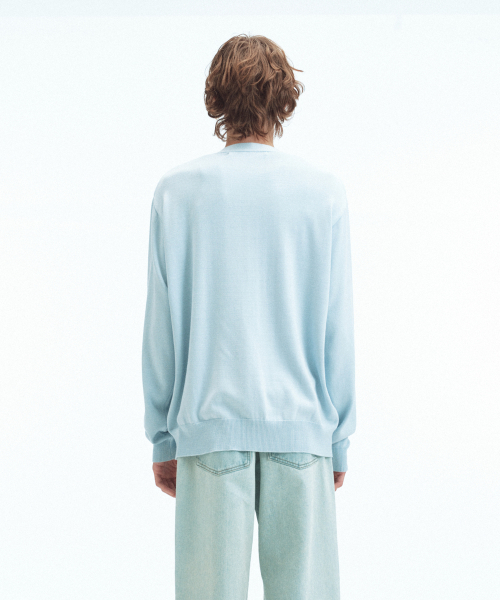 Rest&Recreation(レストアンドレクリエーション)の「LOOSE FIT KNIT CARDIGAN - SKY BLUE(カーディガン/ボレロ・メンズ・その他・ONE)」の7枚目の写真