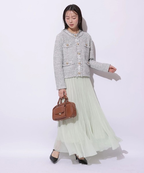 Mystrada（マイストラーダ）の「ワッシャースカート（スカート・レディース・オフホワイト/チャコールグレー/ミント・36/34/38）」の16枚目の写真