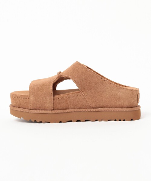 UGG(アグ)の「UGG / Goldenstar Hi Cutout Slide(サンダル・レディース・ブラウン系その他3/ブラック・8/7h/7/6h/6)」の7枚目の写真