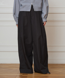 IENA LA BOUCLE | IENA LA BOUCLE コットンウェザーバレルパンツ(スラックス)