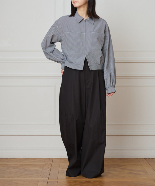 IENA LA BOUCLE（イエナラブークル）の「IENA LA BOUCLE コットンウェザーバレルパンツ（スラックス・レディース・ブラウン/ナチュラル/ブラック・40/38/36/34）」の19枚目の写真