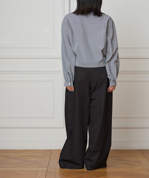 IENA LA BOUCLE（イエナラブークル）の「IENA LA BOUCLE コットンウェザーバレルパンツ（スラックス・レディース・ブラウン/ナチュラル/ブラック・40/38/36/34）」の21枚目の写真