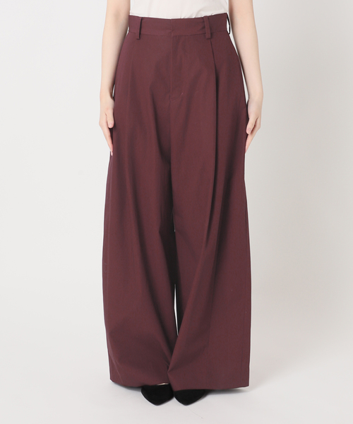 IENA LA BOUCLE（イエナラブークル）の「IENA LA BOUCLE コットンウェザーバレルパンツ（スラックス・レディース・ブラウン/ナチュラル/ブラック・40/38/36/34）」の8枚目の写真