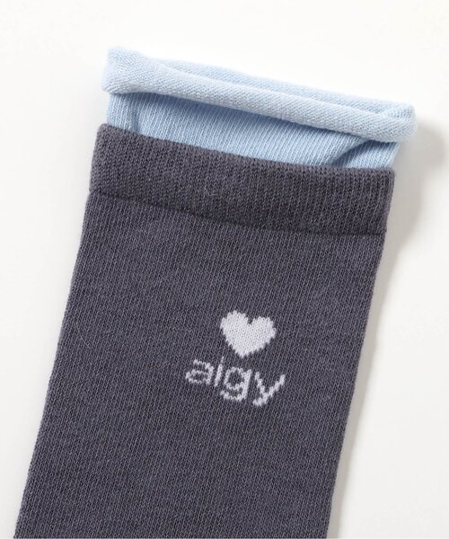 algy(アルジー)の「レイヤード風ハイソックス(ソックス/靴下・キッズ・グレー/ブラック・21/24)」の6枚目の写真
