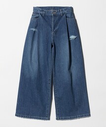 FILL THE BILL | ＜FILL THE BILL＞タック ワイド デニムパンツ(デニムパンツ)