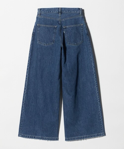 FILL THE BILL（フィルザビル）の「＜FILL THE BILL＞タック ワイド デニムパンツ（デニムパンツ・レディース・コバルトブルー/ライトグレー・26/27/28）」の3枚目の写真