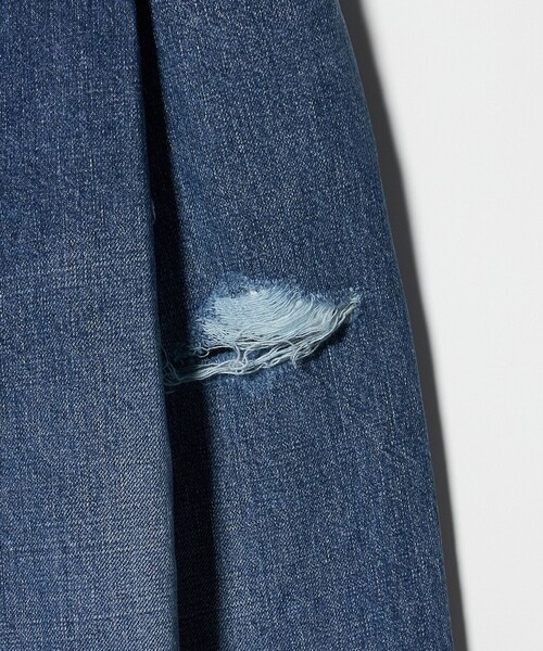 FILL THE BILL（フィルザビル）の「＜FILL THE BILL＞タック ワイド デニムパンツ（デニムパンツ・レディース・コバルトブルー/ライトグレー・26/27/28）」の9枚目の写真