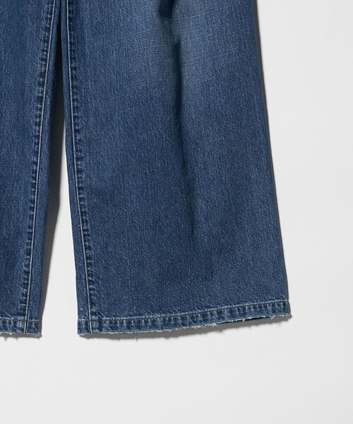 FILL THE BILL（フィルザビル）の「＜FILL THE BILL＞タック ワイド デニムパンツ（デニムパンツ・レディース・コバルトブルー/ライトグレー・26/27/28）」の12枚目の写真