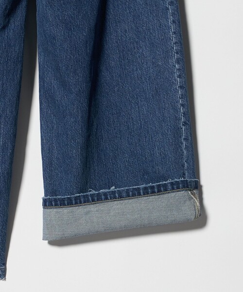 FILL THE BILL（フィルザビル）の「＜FILL THE BILL＞タック ワイド デニムパンツ（デニムパンツ・レディース・コバルトブルー/ライトグレー・26/27/28）」の13枚目の写真