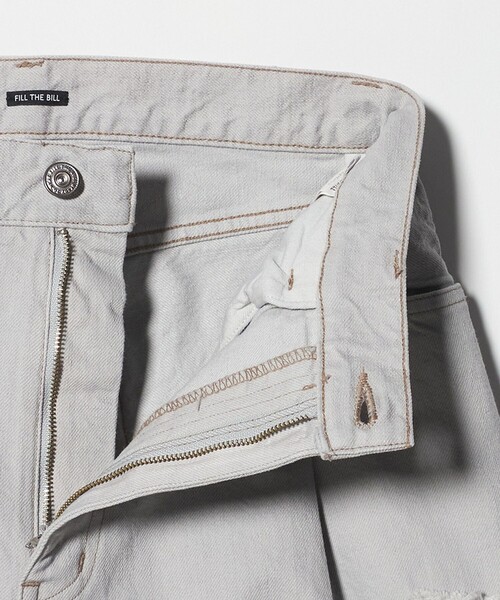 FILL THE BILL（フィルザビル）の「＜FILL THE BILL＞タック ワイド デニムパンツ（デニムパンツ・レディース・コバルトブルー/ライトグレー・26/27/28）」の17枚目の写真