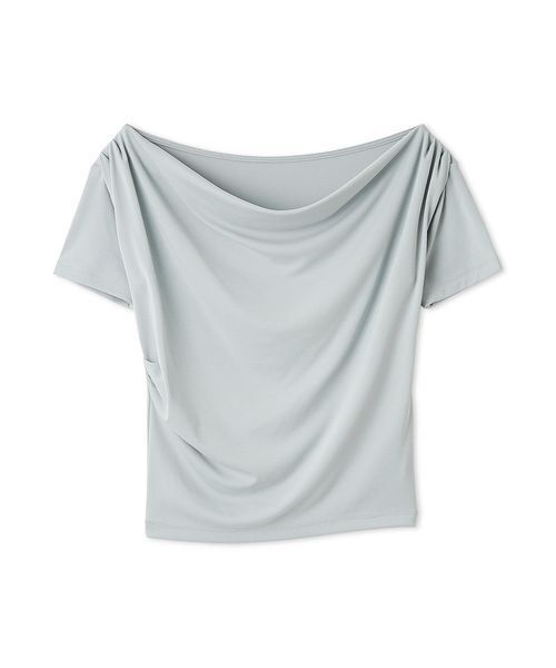 FRAY I.D（フレイアイディー）の「ドレープネックオフショルカットソー／ウォッシャブル（Tシャツ/カットソー・レディース・ライトブルー/その他/ホワイト/ピンク/ブラウン/チャコールグレー/ネイビー・1/0）」の15枚目の写真