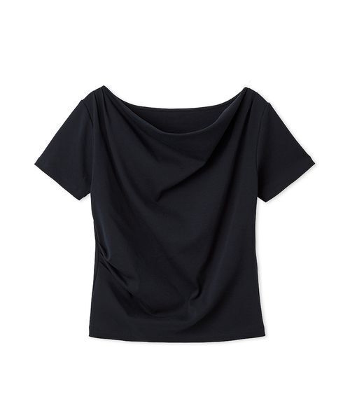 FRAY I.D（フレイアイディー）の「ドレープネックオフショルカットソー／ウォッシャブル（Tシャツ/カットソー・レディース・ライトブルー/その他/ホワイト/ピンク/ブラウン/チャコールグレー/ネイビー・1/0）」の9枚目の写真