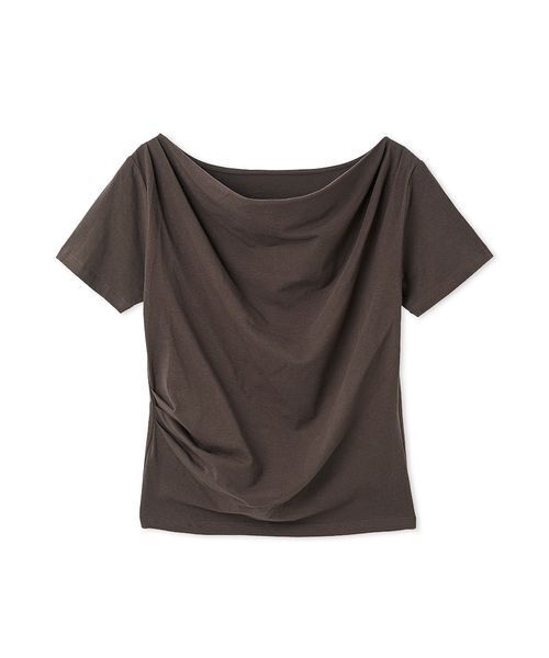 FRAY I.D（フレイアイディー）の「ドレープネックオフショルカットソー／ウォッシャブル（Tシャツ/カットソー・レディース・ライトブルー/その他/ホワイト/ピンク/ブラウン/チャコールグレー/ネイビー・1/0）」の10枚目の写真