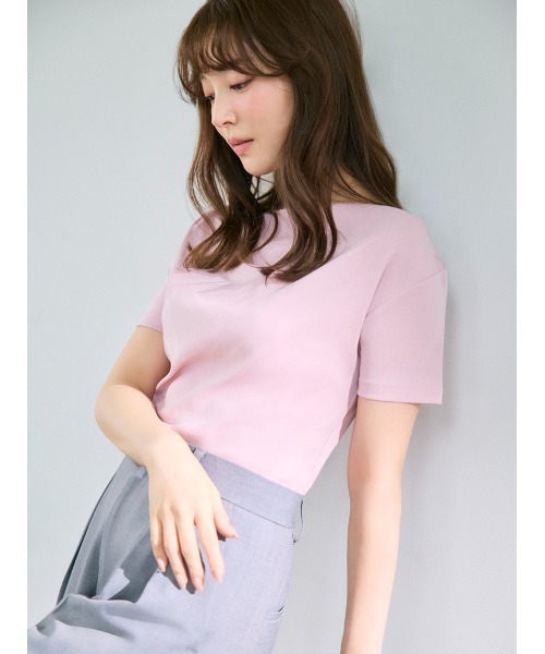 FRAY I.D（フレイアイディー）の「ドレープネックオフショルカットソー／ウォッシャブル（Tシャツ/カットソー・レディース・ライトブルー/その他/ホワイト/ピンク/ブラウン/チャコールグレー/ネイビー・1/0）」の19枚目の写真