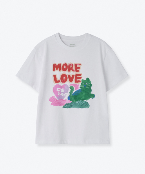 MUSINSA STANDARD KIDS（ムシンサスタンダードキッズ）の「モアラブ リラックスティーシャツ [ホワイト]（Tシャツ/カットソー・レディース・その他・100/110/120/130/140/150/160）」の2枚目の写真