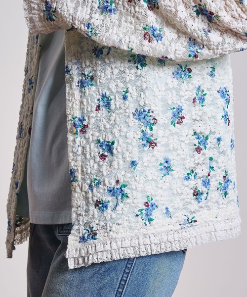 ROSE BUD(ローズバッド)の「(CREOLME)FLORAL LACE TOP(Tシャツ/カットソー・レディース・オフホワイト・ONE SIZE)」の11枚目の写真