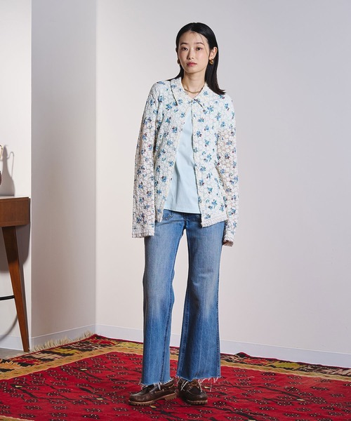 ROSE BUD(ローズバッド)の「(CREOLME)FLORAL LACE TOP(Tシャツ/カットソー・レディース・オフホワイト・ONE SIZE)」の5枚目の写真