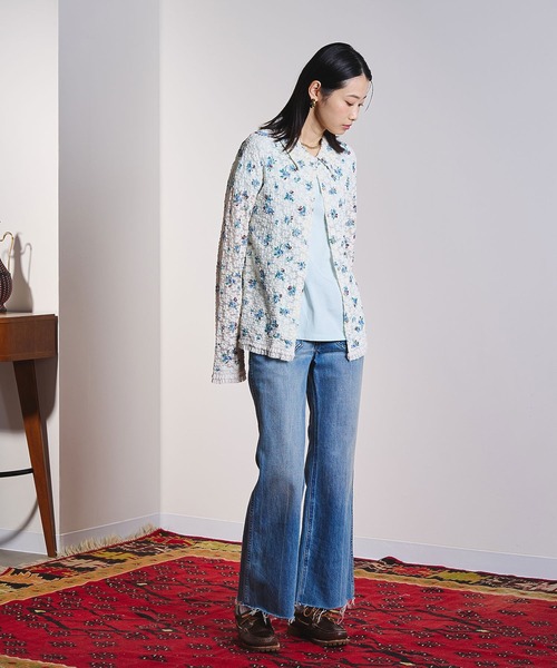 ROSE BUD(ローズバッド)の「(CREOLME)FLORAL LACE TOP(Tシャツ/カットソー・レディース・オフホワイト・ONE SIZE)」の6枚目の写真