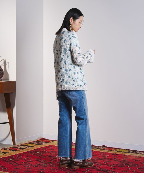 ROSE BUD(ローズバッド)の「(CREOLME)FLORAL LACE TOP(Tシャツ/カットソー・レディース・オフホワイト・ONE SIZE)」の8枚目の写真