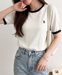 GeeRA別注【U.S. POLO ASSN.】配色ニットプルオーバー