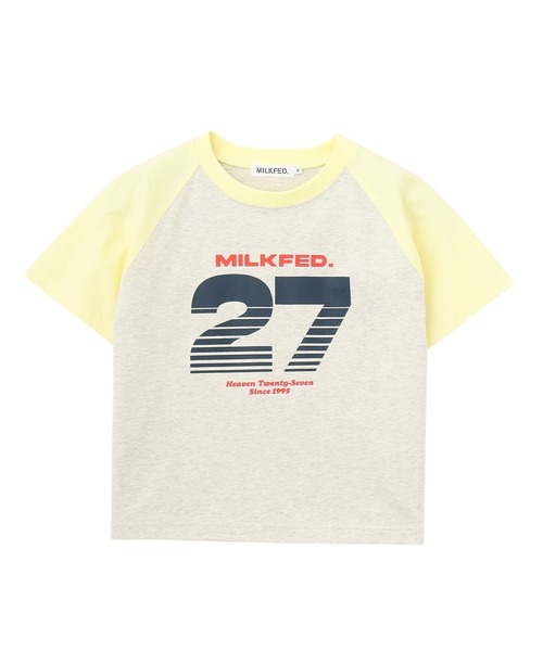 MILKFED.（ミルクフェド）の「27 SLICE LOGO COMPACT B/B TEE（Tシャツ/カットソー・レディース・オートミール/チャコール/ホワイト・S/M）」の20枚目の写真