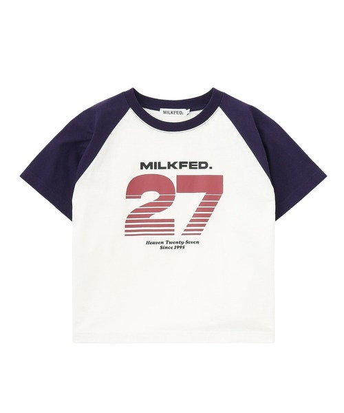 MILKFED.（ミルクフェド）の「27 SLICE LOGO COMPACT B/B TEE（Tシャツ/カットソー・レディース・オートミール/チャコール/ホワイト・S/M）」の22枚目の写真