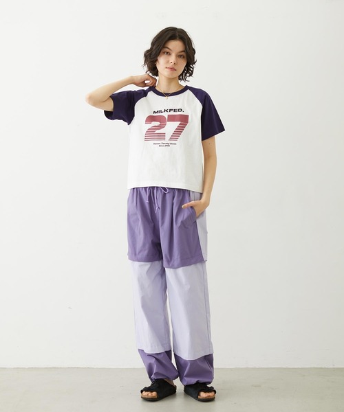 MILKFED.（ミルクフェド）の「27 SLICE LOGO COMPACT B/B TEE（Tシャツ/カットソー・レディース・オートミール/チャコール/ホワイト・S/M）」の13枚目の写真