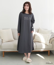 Miffy（ ミッフィー）の「【miffy ミッフィー】ワッフル刺繍ルームウェアワンピース パジャマ(2026SS)（ニット/セーター）」