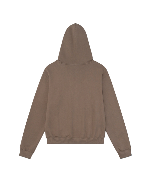 THECOLDESTMOMENT(ザコールデストモーメント)の「TCM logo applique hooded zip-up (brown)(パーカー・レディース・その他・MEDIUM/LARGE/SMALL)」の8枚目の写真