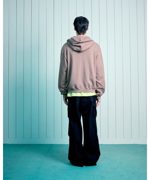 THECOLDESTMOMENT(ザコールデストモーメント)の「TCM logo applique hooded zip-up (brown)(パーカー・レディース・その他・MEDIUM/LARGE/SMALL)」の3枚目の写真