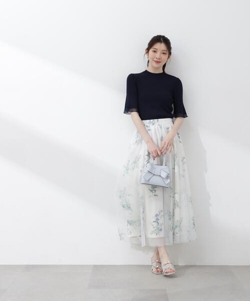 PROPORTION BODY DRESSING(プロポーションボディドレッシング)の「部分シアー半袖ニット / 1216170403(ニット/セーター・レディース・ホワイト系その他/ピンク/イエロー/ネイビー/ブルー・SMALL/MEDIUM)」の16枚目の写真