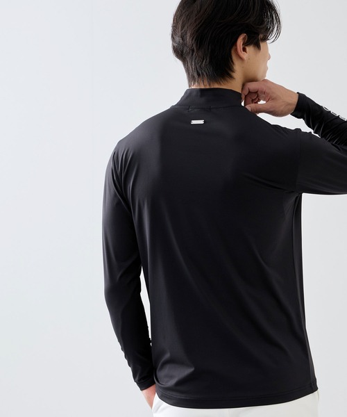 JUN&ROPE'(ジュンアンドロペ)の「【ESSENTIAL】長袖モックネックシャツ/UV・吸水速乾(Tシャツ/カットソー・メンズ・ブラック/ホワイト・L/XL/M)」の6枚目の写真