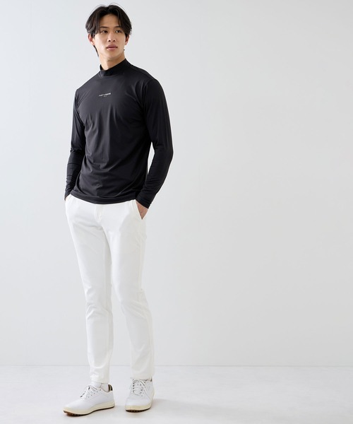 JUN&ROPE'(ジュンアンドロペ)の「【ESSENTIAL】長袖モックネックシャツ/UV・吸水速乾(Tシャツ/カットソー・メンズ・ブラック/ホワイト・L/XL/M)」の8枚目の写真