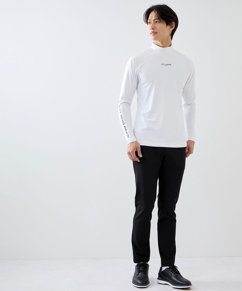 JUN&ROPE'(ジュンアンドロペ)の「【ESSENTIAL】長袖モックネックシャツ/UV・吸水速乾(Tシャツ/カットソー・メンズ・ブラック/ホワイト・L/XL/M)」の22枚目の写真