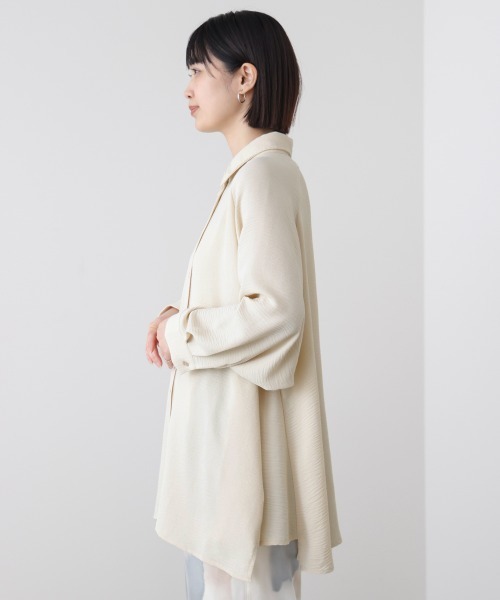 Bou Jeloud(ブージュルード)の「麻ライクAラインチュニック(チュニック・レディース・イエロー/ホワイト系その他/ブラック/ブルー・38)」の10枚目の写真
